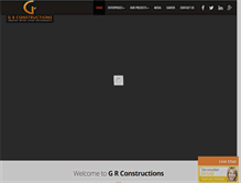 Tablet Screenshot of grconstructions.co.in